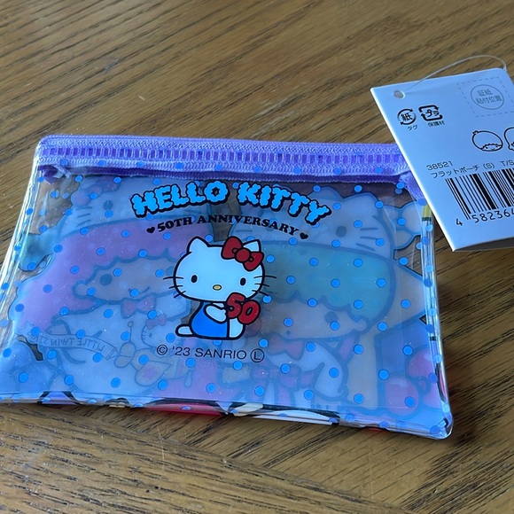 Sanrio Little Twin Stars Zipper Bag NWT - Picture 2 of 2
